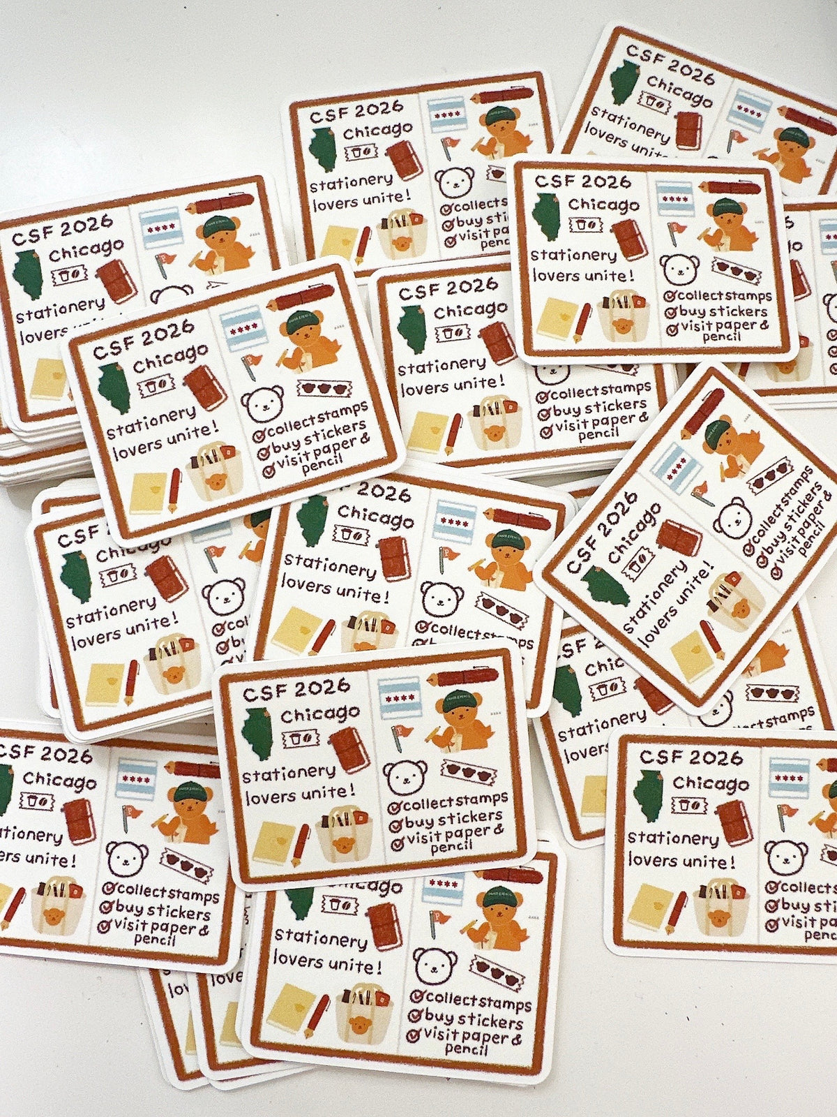 Chicago Stationery Fest Spread Die Cut Sticker
