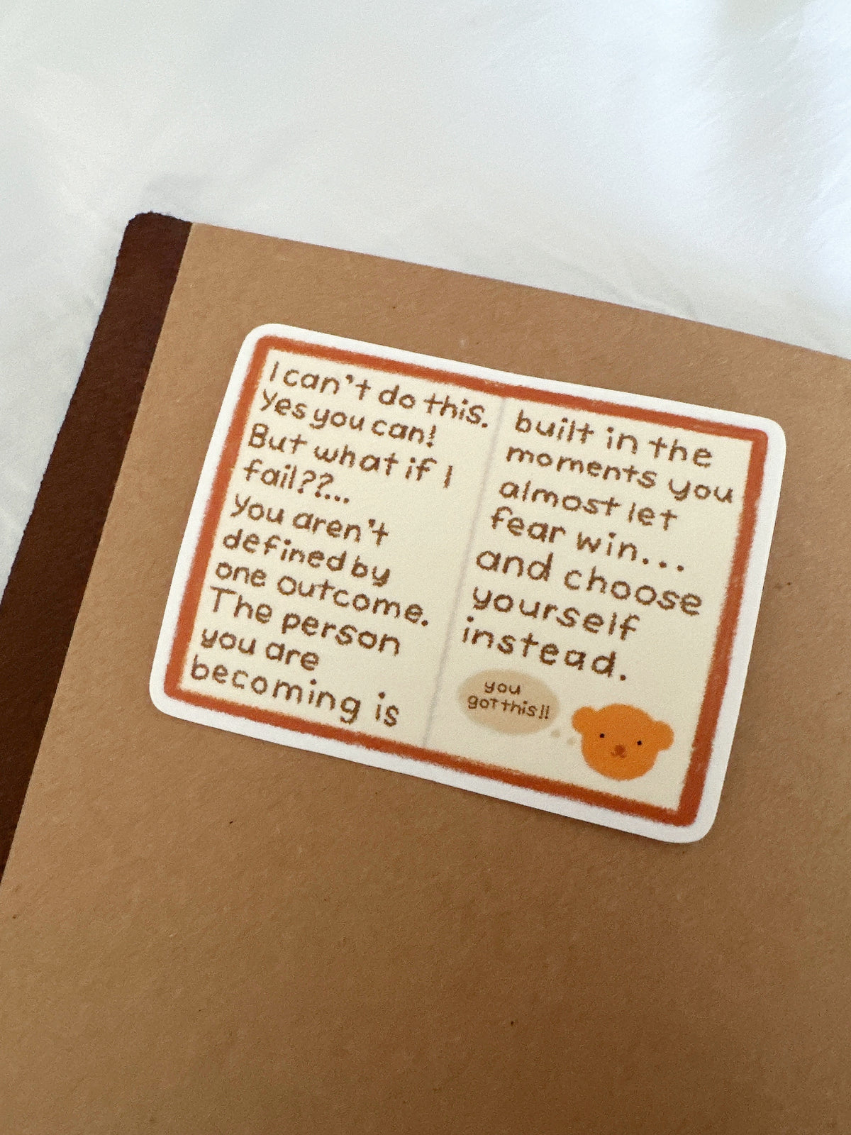 Bear's Imposter Syndrome Die Cut Sticker