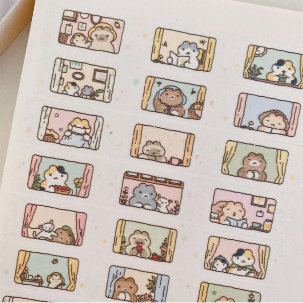 Catbbang Cat's Spring Window Washi Tape