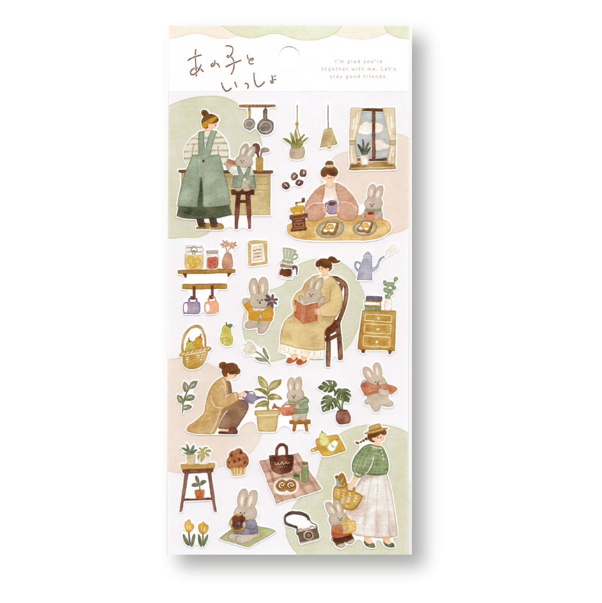 Mind Wave Rabbit Together with Me Planner Stickers