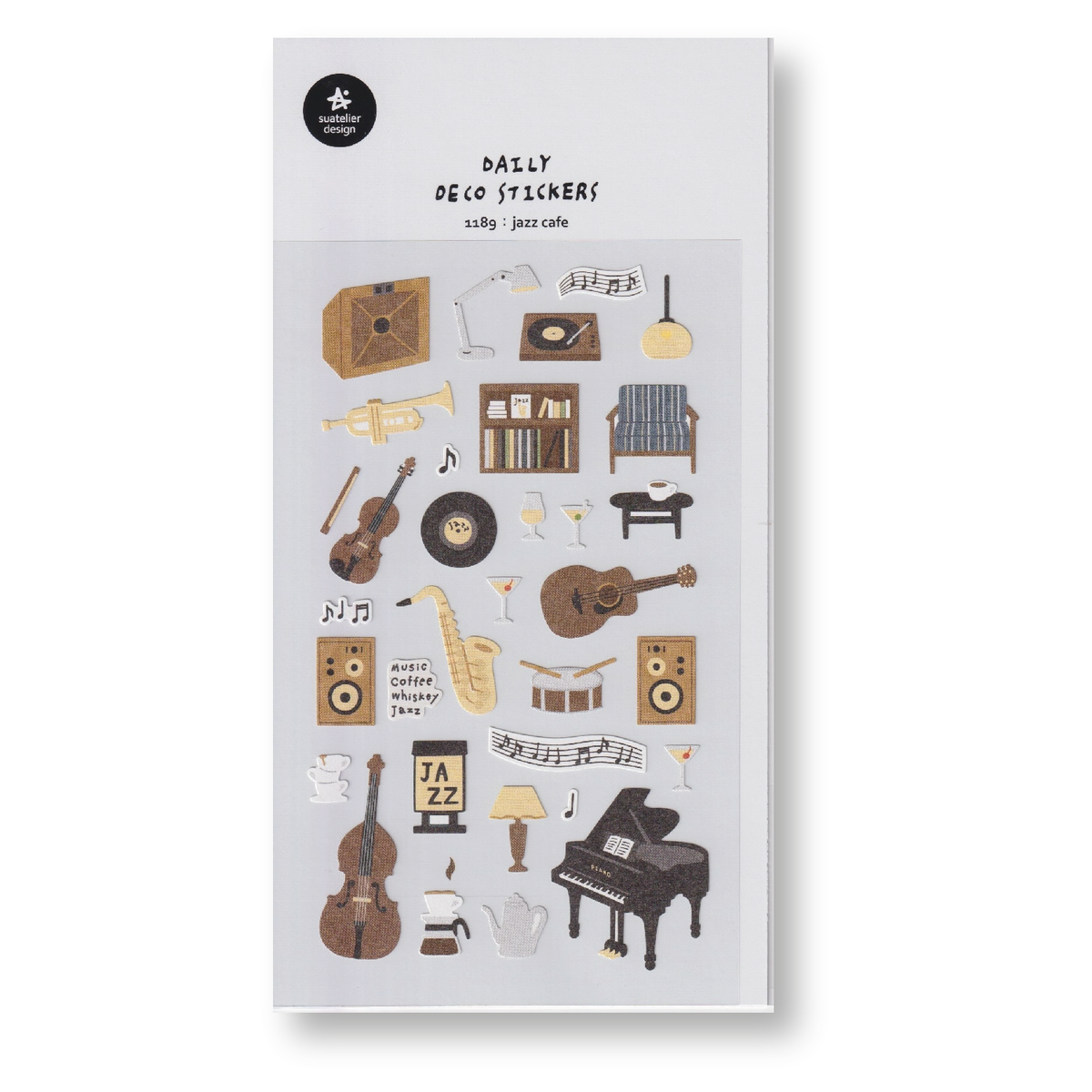 Suatelier Deco Planner Stickers (Jazz Cafe)