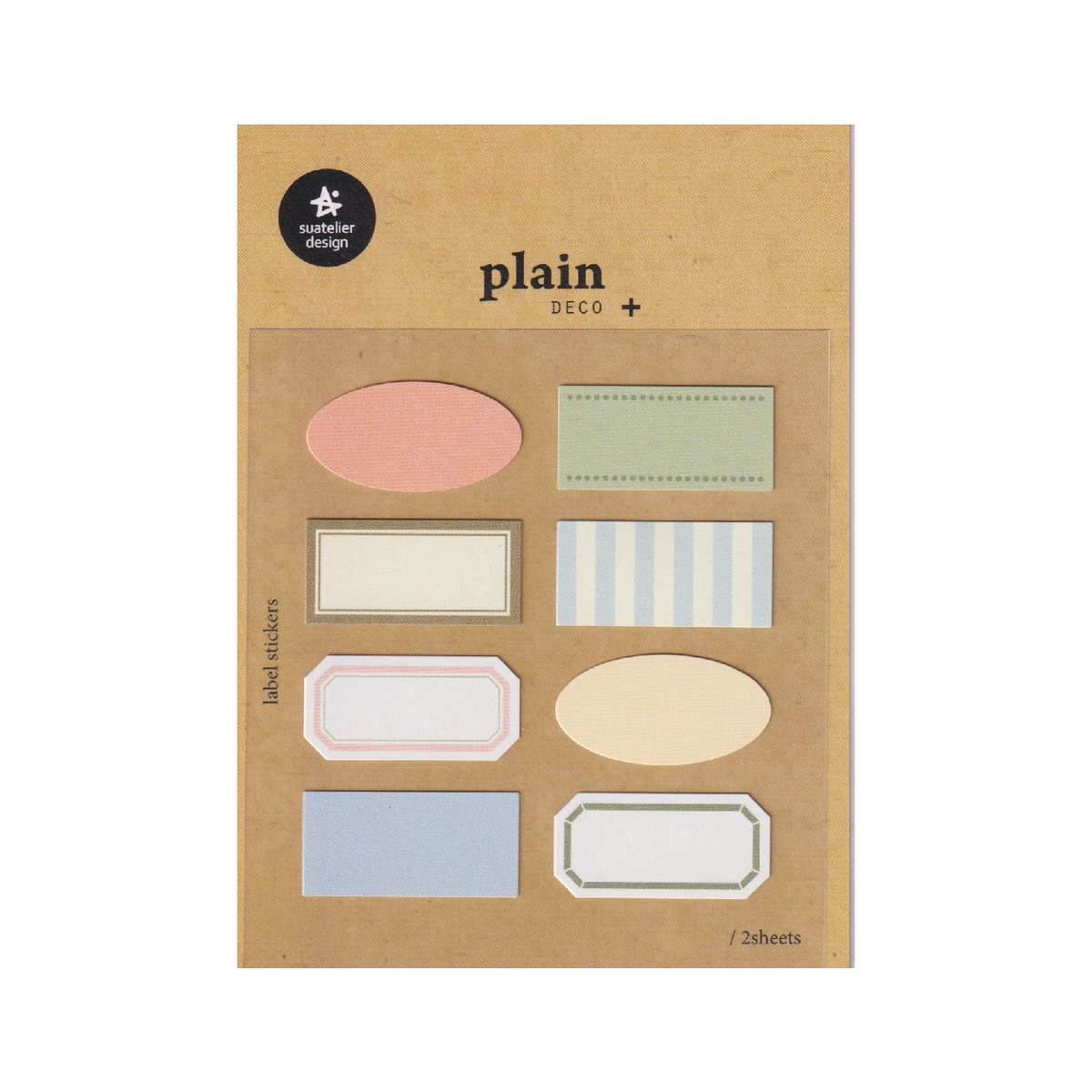 Suatelier Plain Deco Label Stickers (Plain 75)