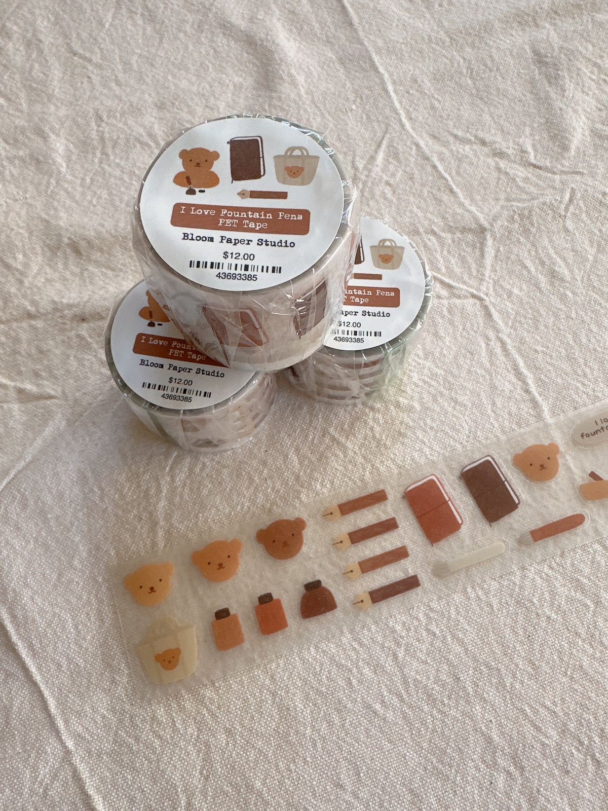 I Love Fountain Pens Kiss Cut PET Tape