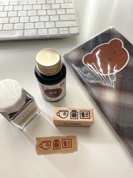 Cozy Ink Sesh Wooden Stamp