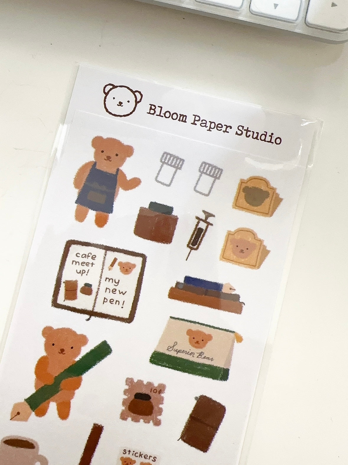 Bear's Stationery Stickers