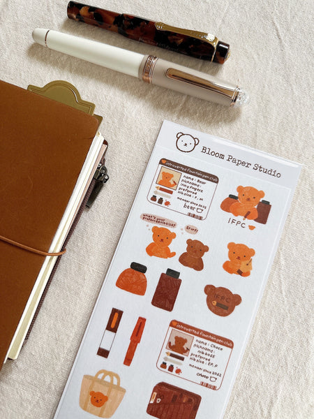 Introverted Fountain Pen Club Stickers