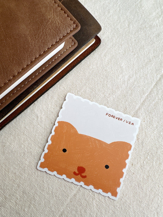 First Class Cutie Stamp Die Cut Sticker