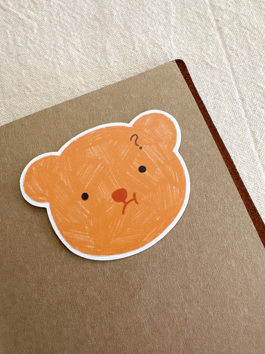 System Error: Bear Die Cut Sticker
