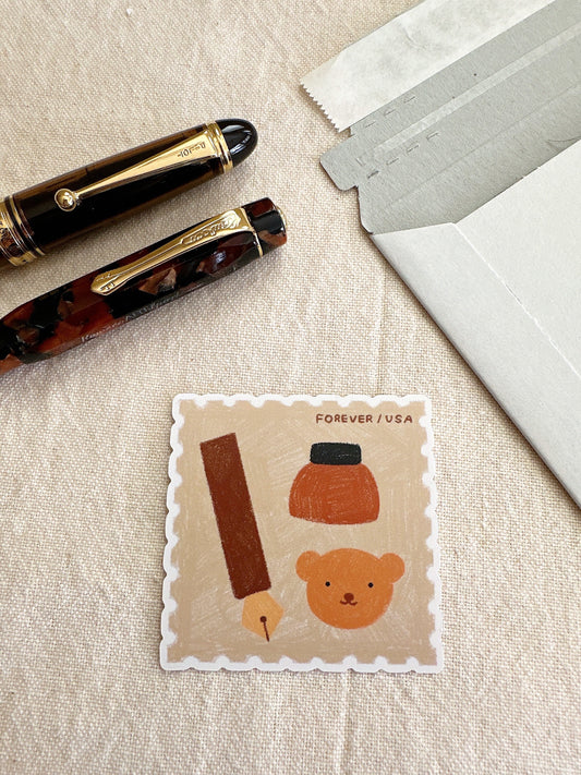 Furever Inky Stamp Die Cut Sticker