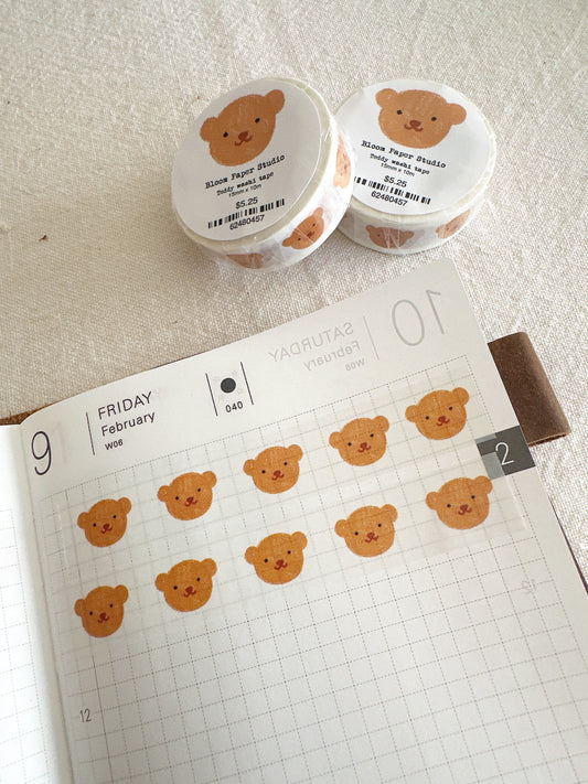 Teddy Washi Tape