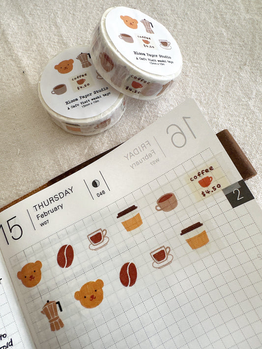 A Cafe Visit Washi Tape