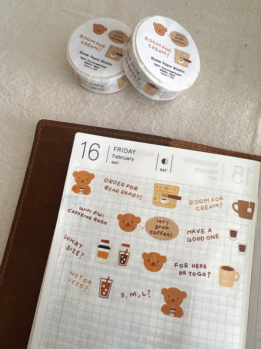 Cafe Conversations Washi Tape