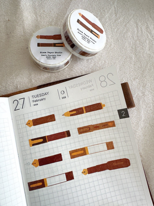 Bear's Fountain Pens Washi Tape