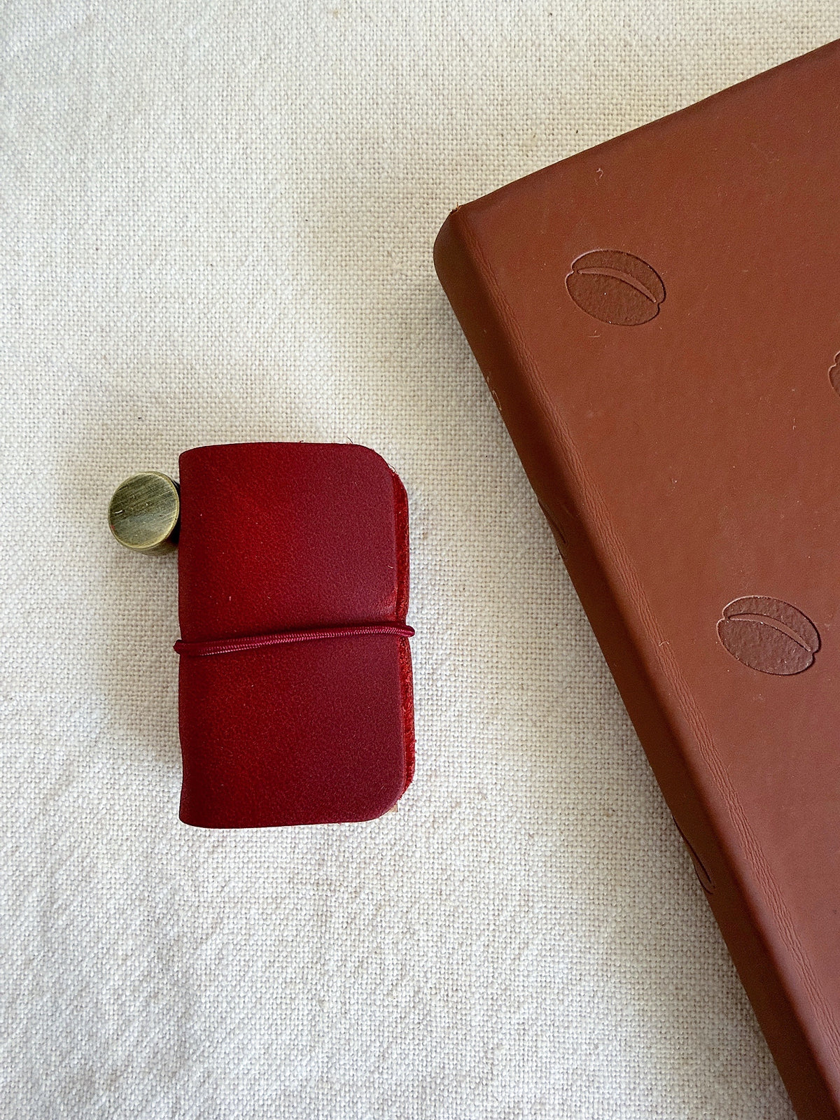 Mini Leather Journal (Red)