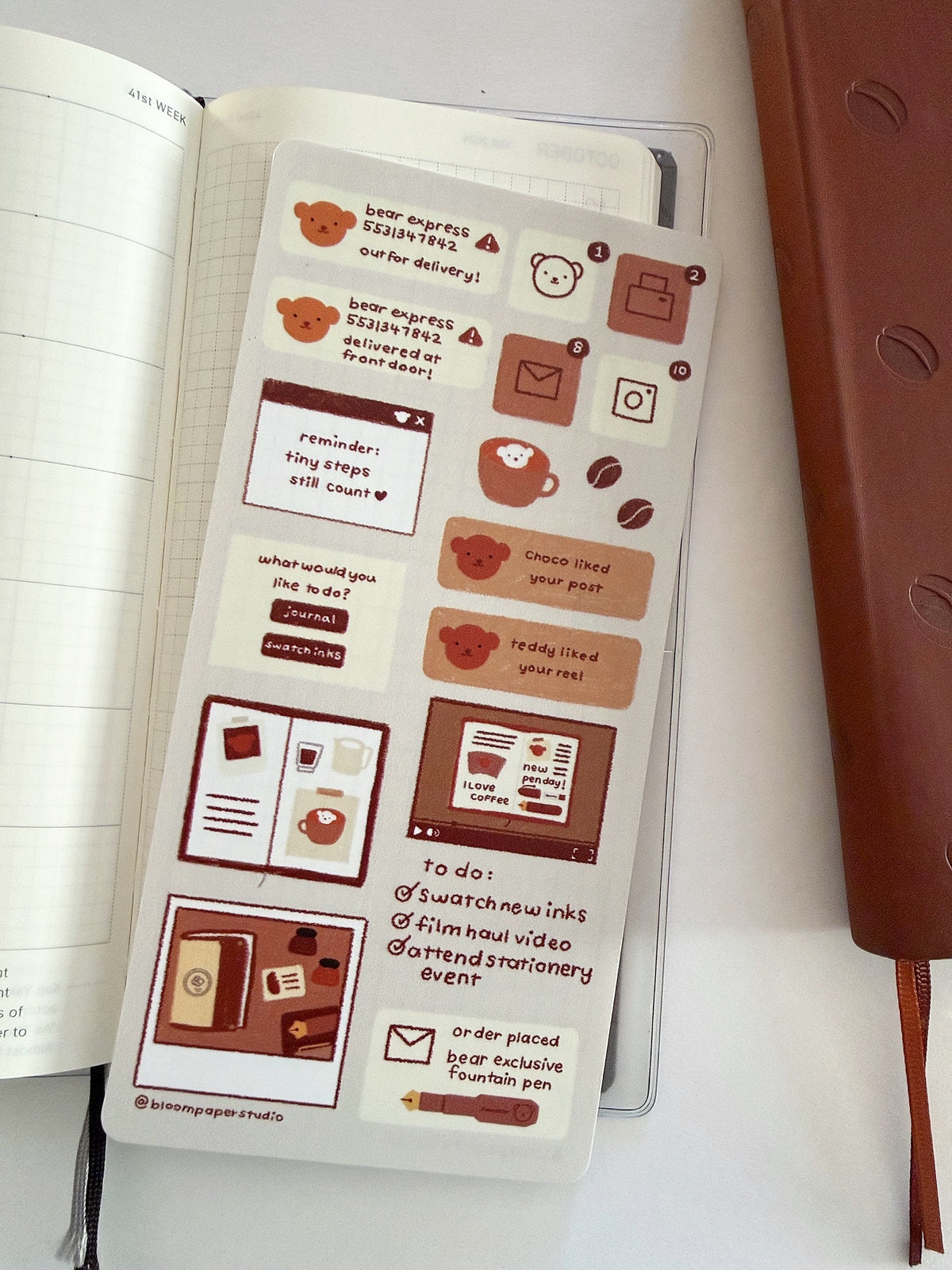 Choco's Notifications Hobonichi Weeks Pencil Board