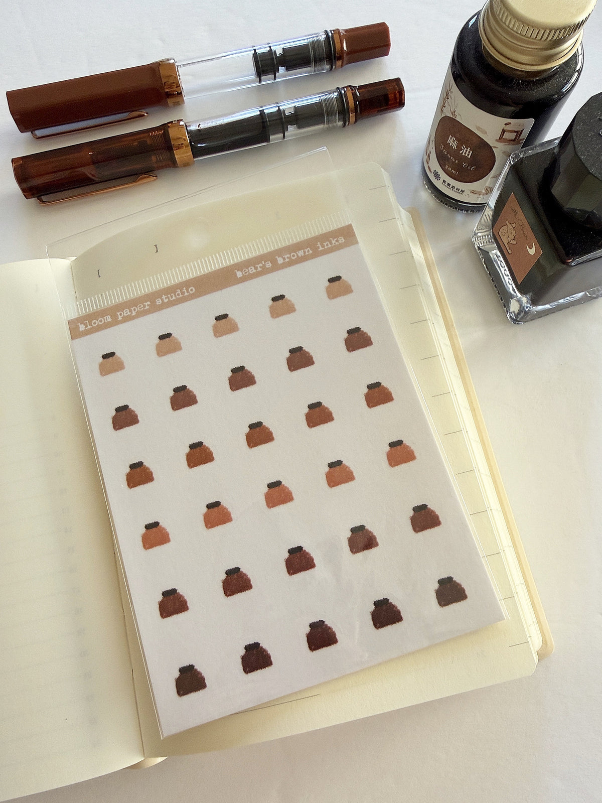 Bear's Brown Inks Stickers