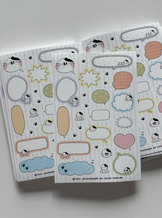 Keykeymade Speech Bubble Sticker