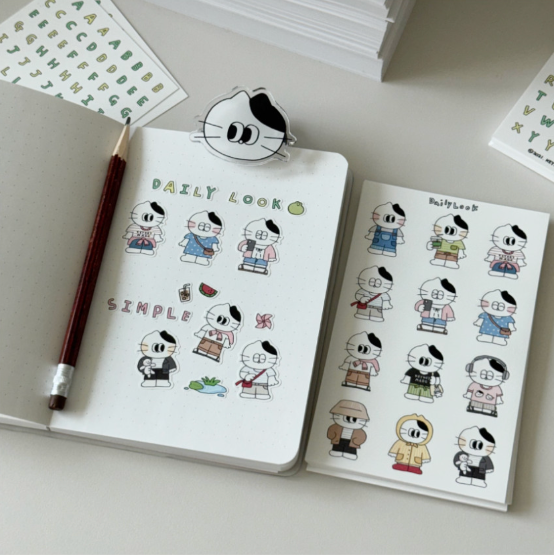 Keykeymade Daily Look Sticker