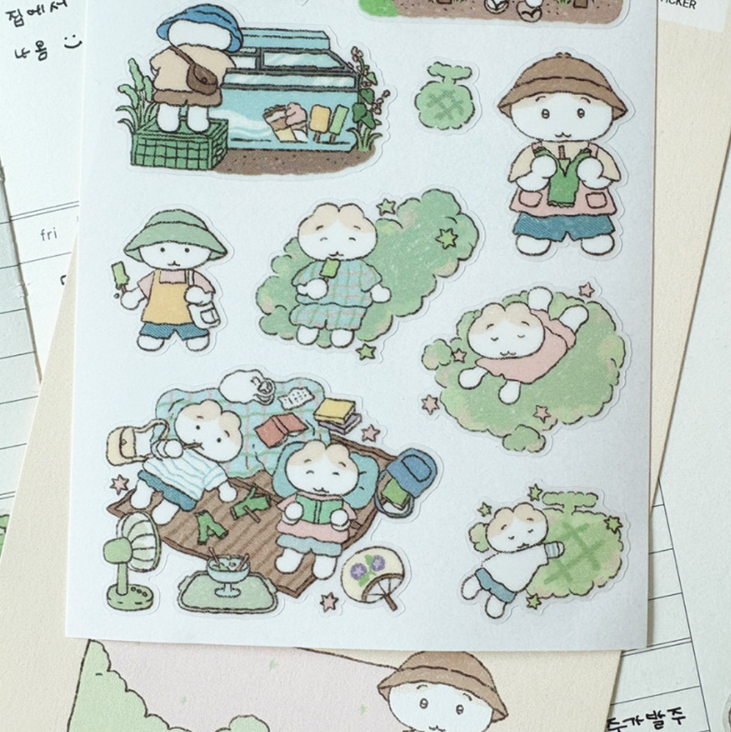 Catbbang Melon Sticker