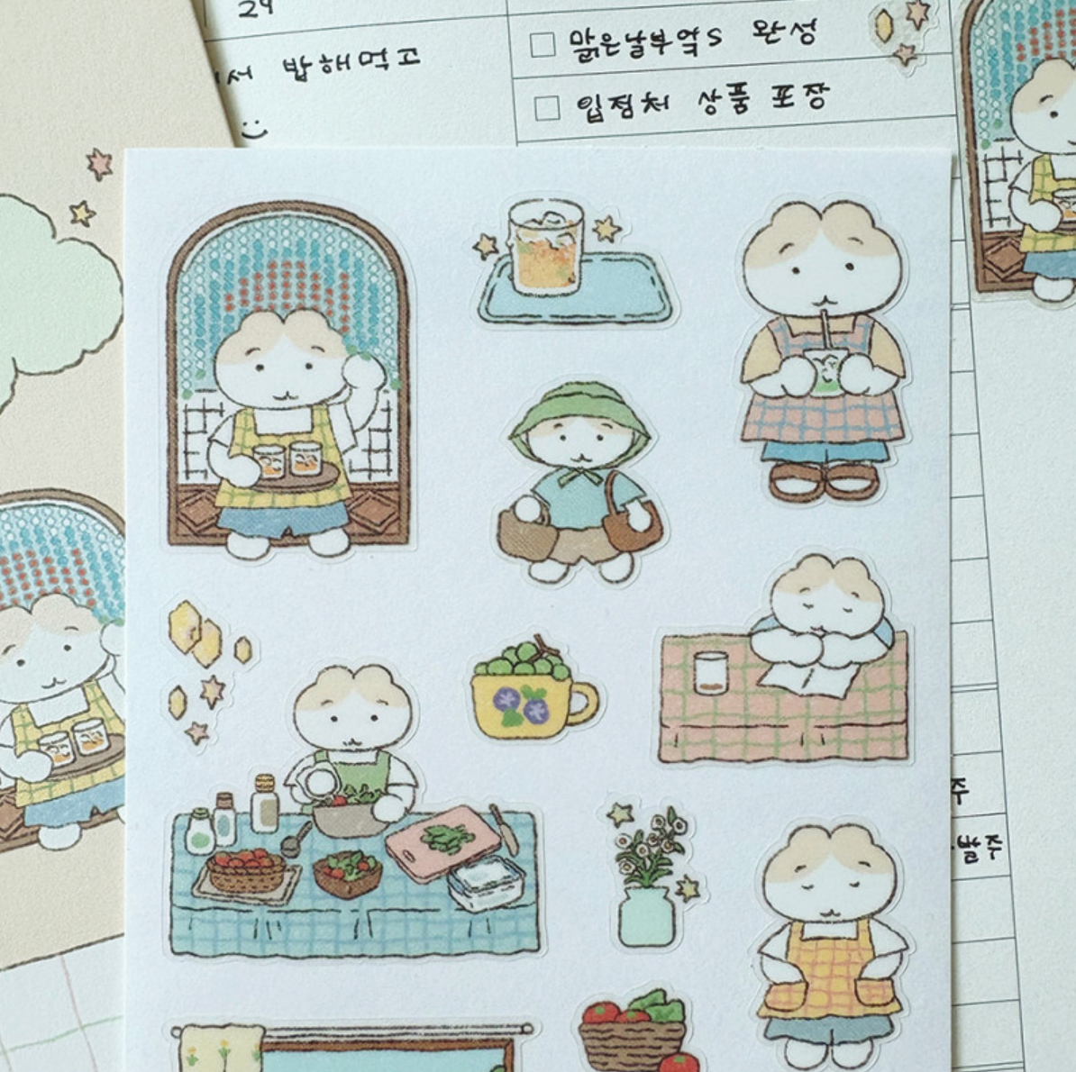 Catbbang Kitchen on a Sunny Day Sticker