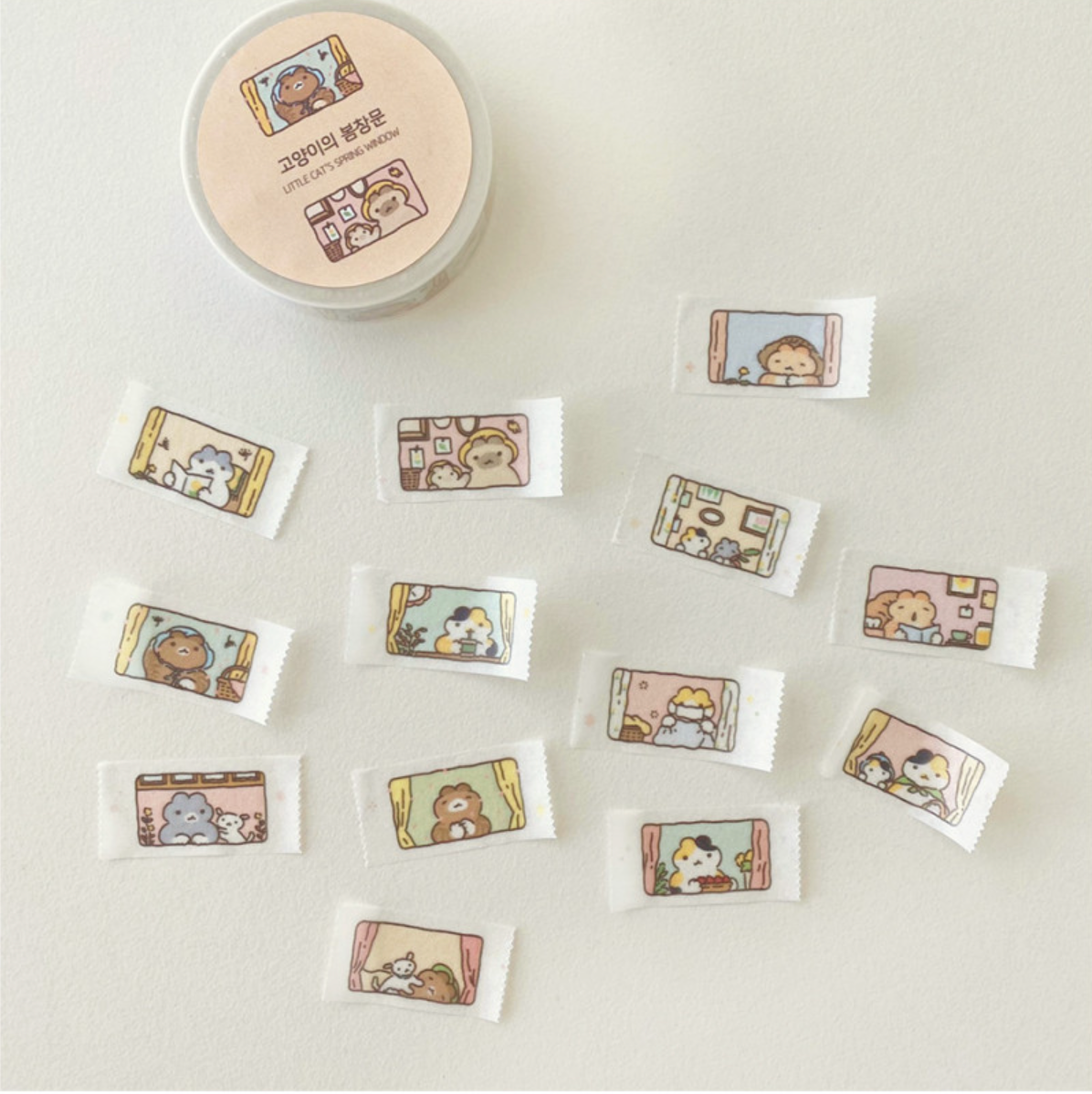 Catbbang Cat's Spring Window Washi Tape