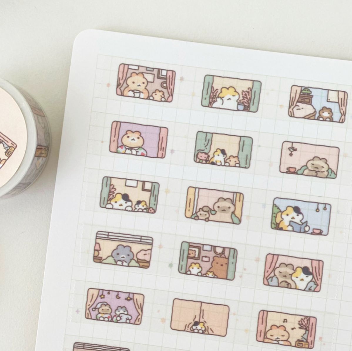 Catbbang Cat's Window Washi Tape