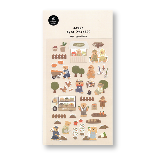 Suatelier Deco Planner Stickers (Ggumi Farm Harvest)
