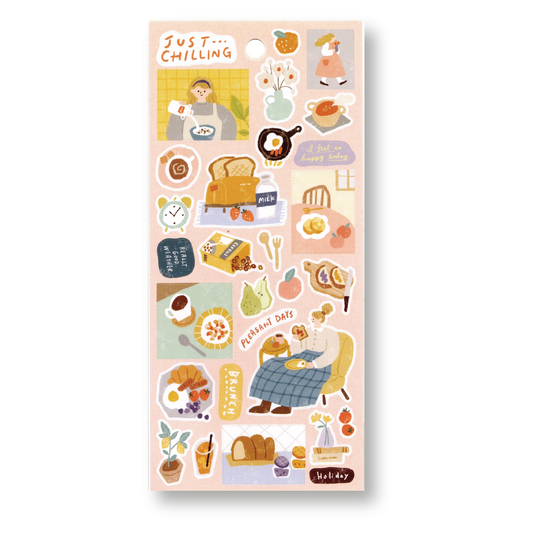 Mind Wave Just Chilling Planner Stickers (Blanche is Ready!)