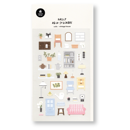 Suatelier Deco Planner Stickers (Vintage House)