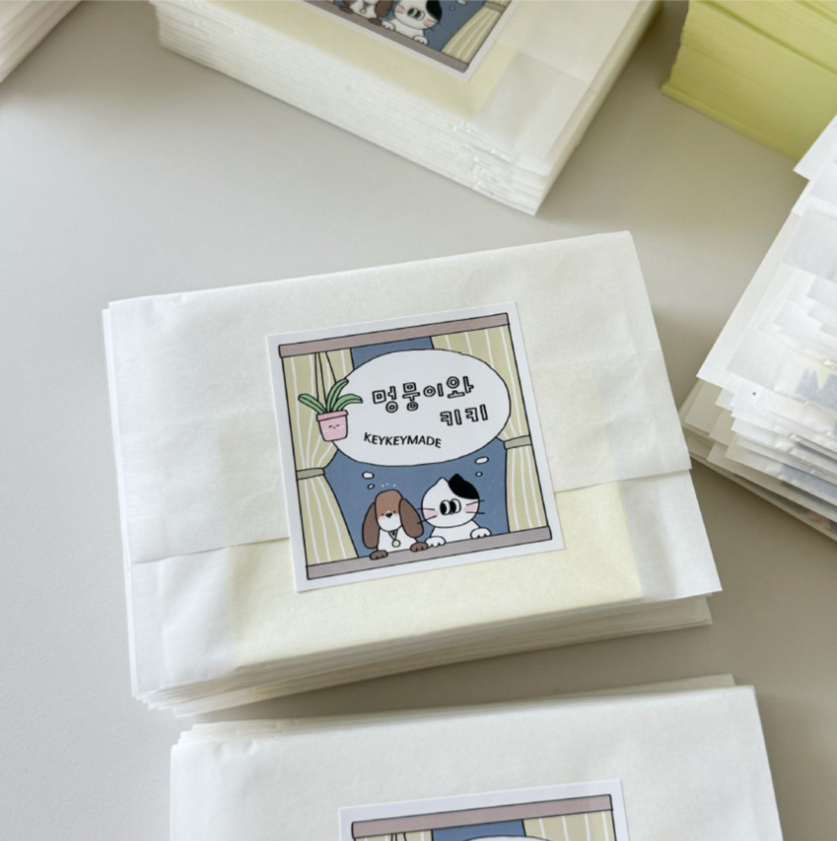 Keykeymade Puppy and Kiki Sticker Pack