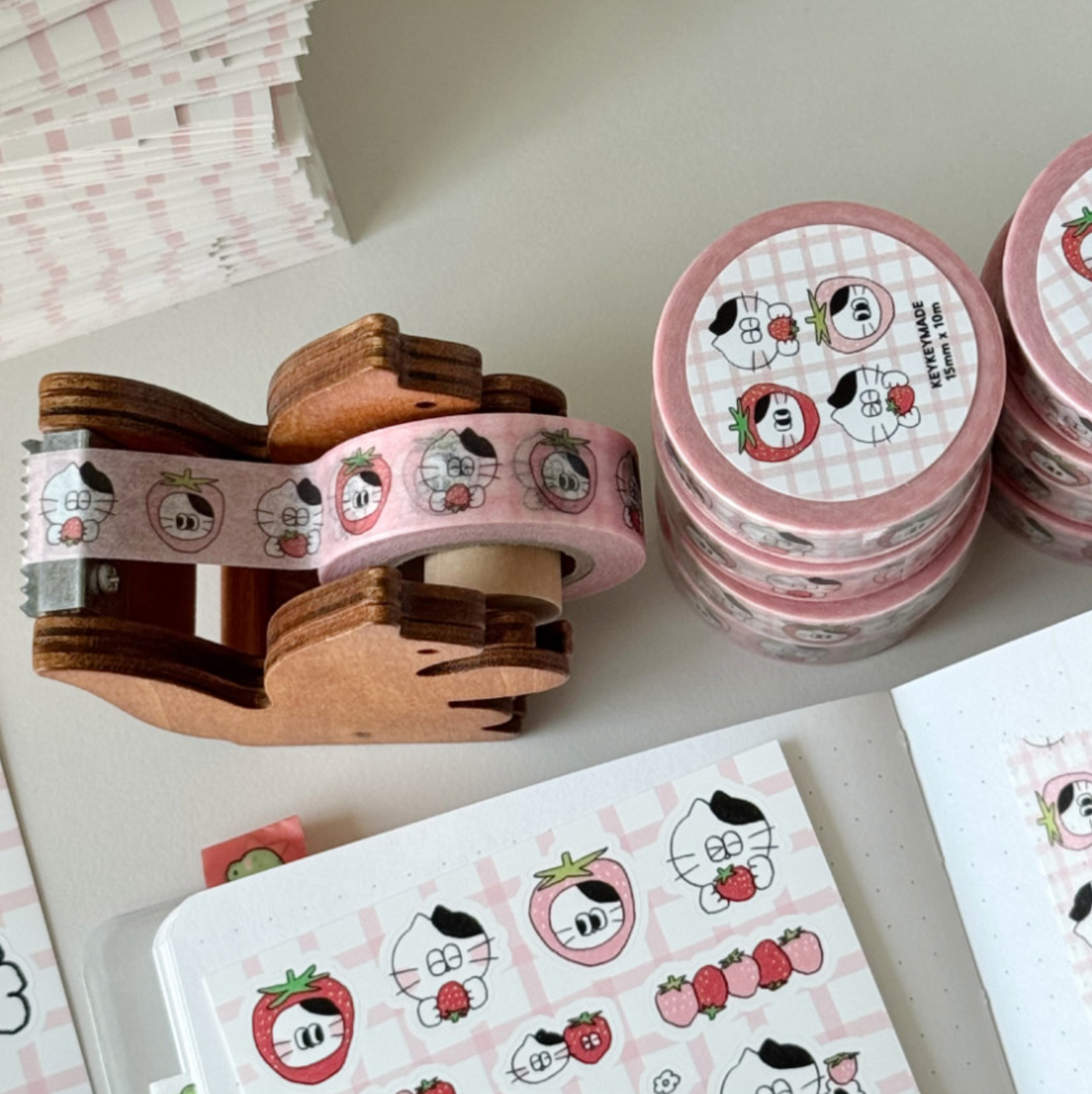 Keykeymade Sweet Strawberry Washi Tape