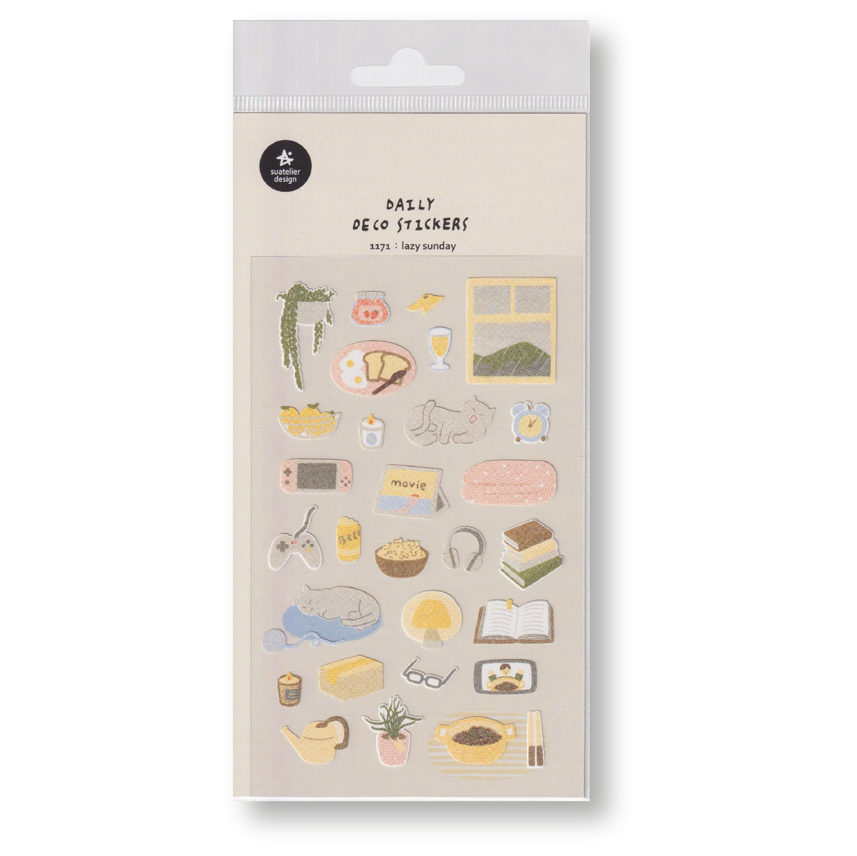 Suatelier Deco Planner Stickers (Lazy Sunday)